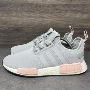 Adidas NMD R1 Sneakers Womens Size 10 Grey Pink Running Shoes BY3058